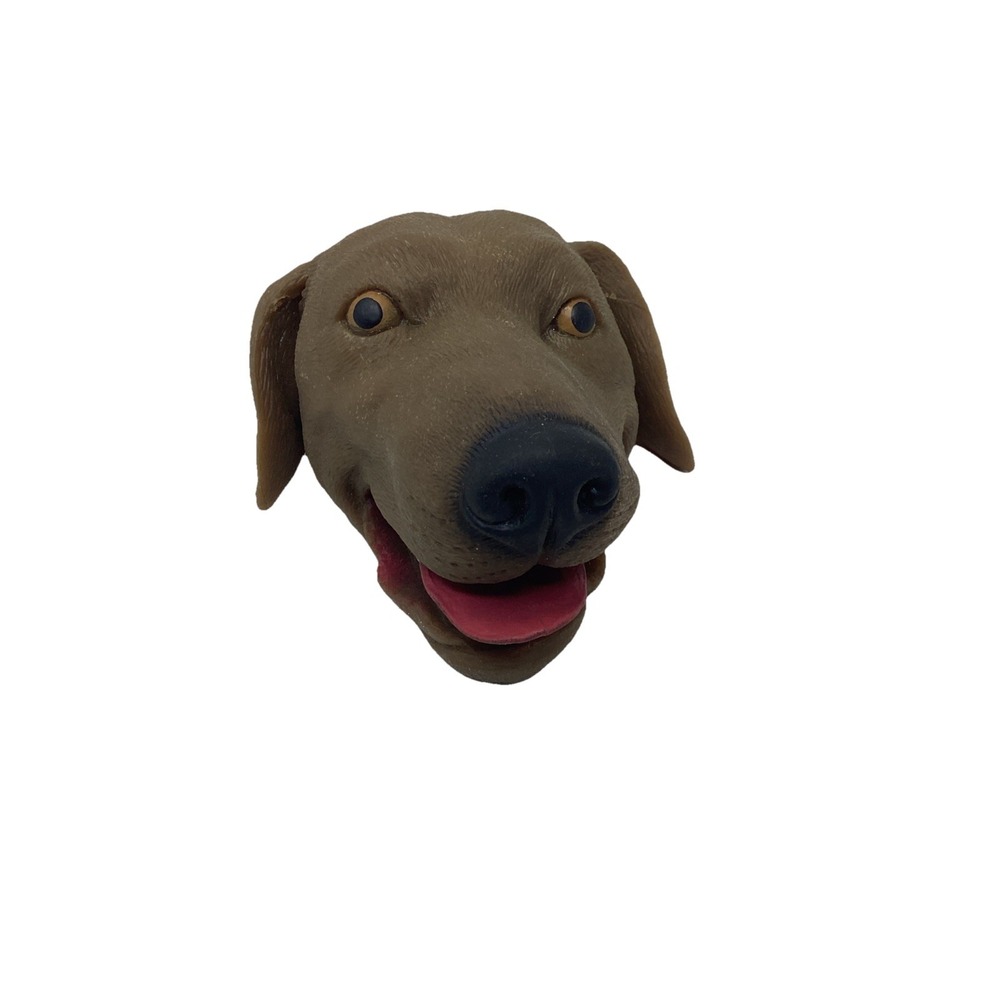 Schylling Chocolate Labrador Dog Hand Puppet Rubber